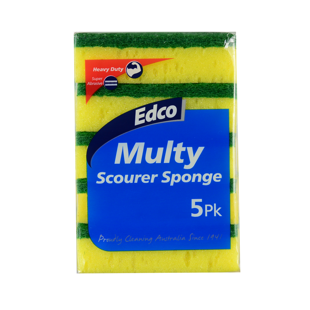 Multy/Viska Scouring Sponge 5 Pack Edco Cleaning & Food Service