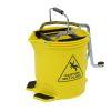 28550 Edco 15L Metal Wringer Bucket Yellow