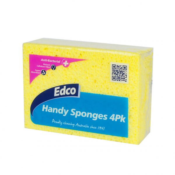 18151 Edco Handy Sponge 4pk Yellow